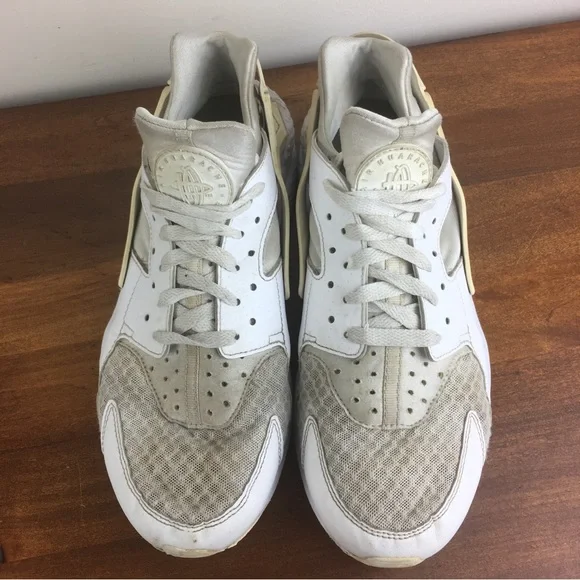 NIKE Men’s Air Huarache Running Shoes 318429-111 Size 10 White - Picture 10 of 10
